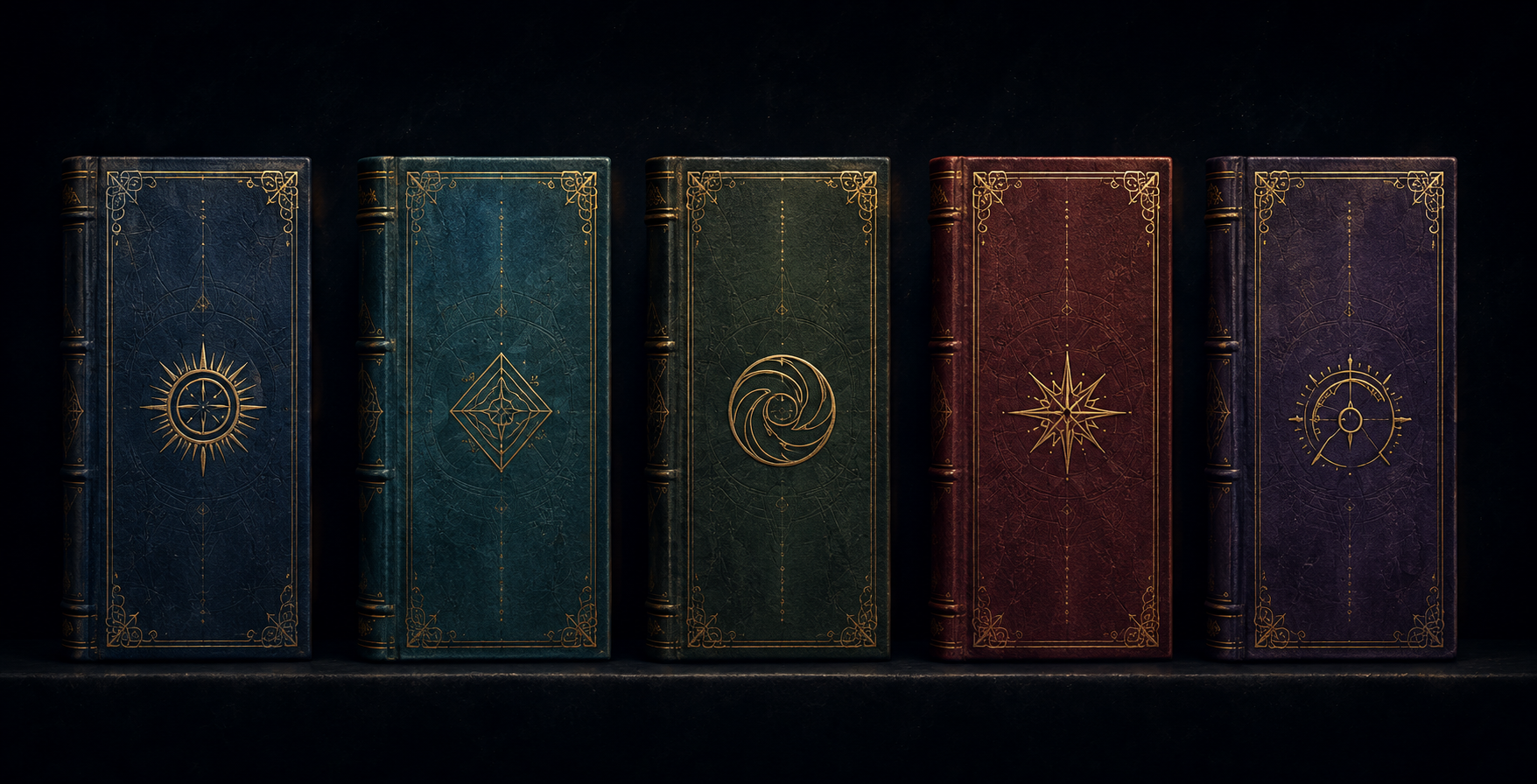 Cinco volúmenes antiguos del archivo de Kadingir.